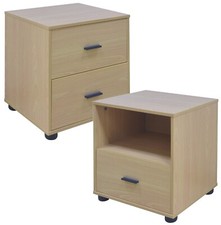 1 Or 2 Drawer Wooden Bedside Table Cabinet Bedroom Furniture Storage Nightstand