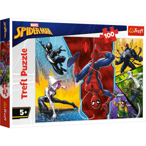 Puzzle Marvel Spiderman 200 Pièces - Un Héros Né - 480x340 Mm - Puzzle Enfant Super-Héros