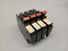 Lot of 4 Federal Pacific NC 20 Amp Single Pole Stab-Lok Circuit Breakers