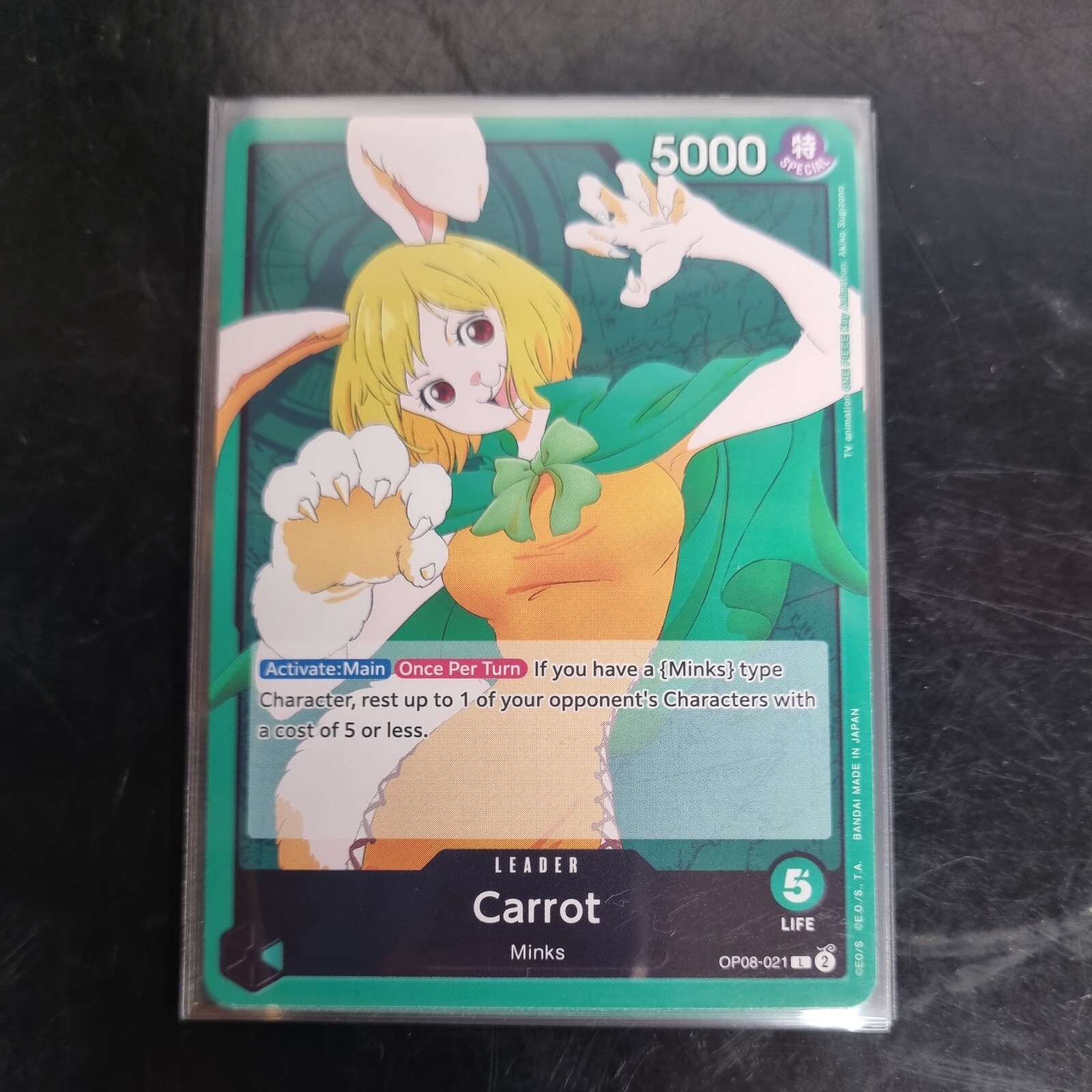 OP08-021 Carrot : Leader English One Piece TCG Card : OP08: Two Legends