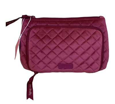 Vera Bradley Majestic Magenta Compact Organizer Make-Up Travel