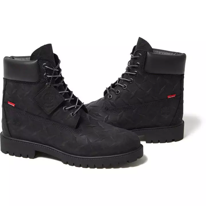 TB0A6DE1001 Supreme Timberland plaque diamant 6 pouces botte étanche premium noire