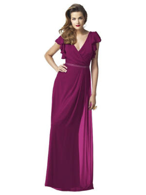 vivian diamond bridesmaid dresses Flutter Sleeve V Neck Merlot Sz 10 Prom Bridesmaids Dress 2874 Azazie Lizette Junior bookcase Color:Buff* The long