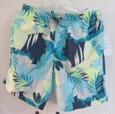 Old Navy Men's Printed Swim Trunks Board Shorts Abstract Palms, Size Medium NWT