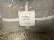 Pottery Barn Teen recycled microfiber autumn floral comforter Twin Twin XL Gray-