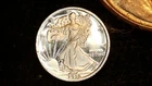 MINIATURE COIN 1916 HALF DOLLAR WALKING LIBERTY PROOF LIKE STERLING SILVER