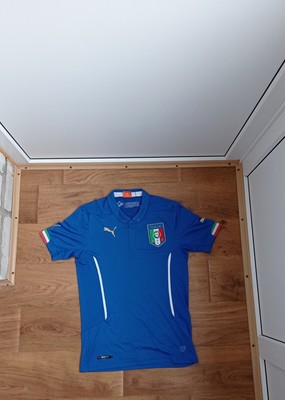 Italy National Team 2014 2016 Home Football Shirt  Soccer Jersey S  block core