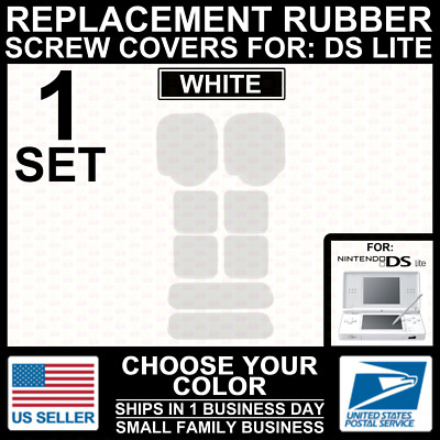 Set Color Screw Hole Rubber Dust Cover Plug for Nintendo DS Lite NDSL DSL Repair