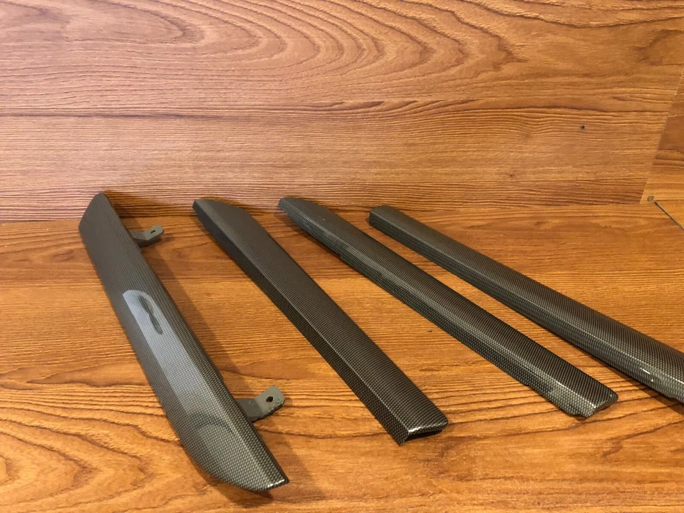 Juego de molduras de molduras de panel de puerta delantera/trasera de fibra de carbono Saturn Vue 2008-2010 OEM Foto 3 de 4
