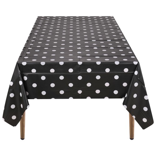 Plastic Table Cover Cloth Wipe Clean Party Tablecovers Cloths Round or Rectangle - Picture 17 of 139