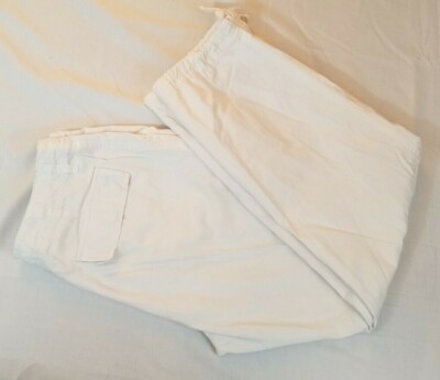 Pantalon Old Navy Fille/femme Taille 2 - Blanc Coton, Bon état Occasion
