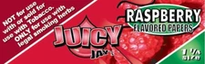 Juicy Jay's 1 1/4 Rolling Papers Raspberry Flavored  USA SHPD Best Price!
