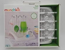 Munchkin Fold Baby Bottle Countertop Drying Rack, White NEW