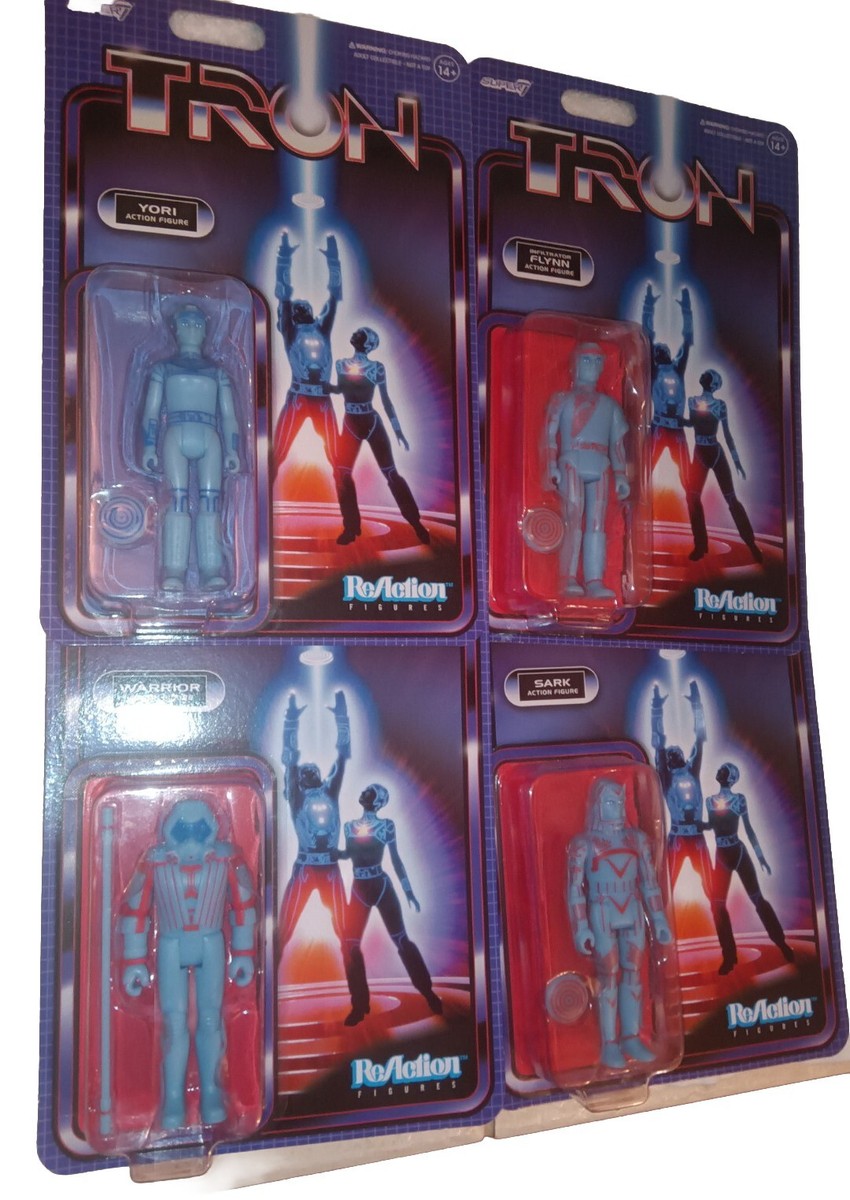 Disney Parks Super7 ReAction Figures TRON Flynn Sark Yori Warrior