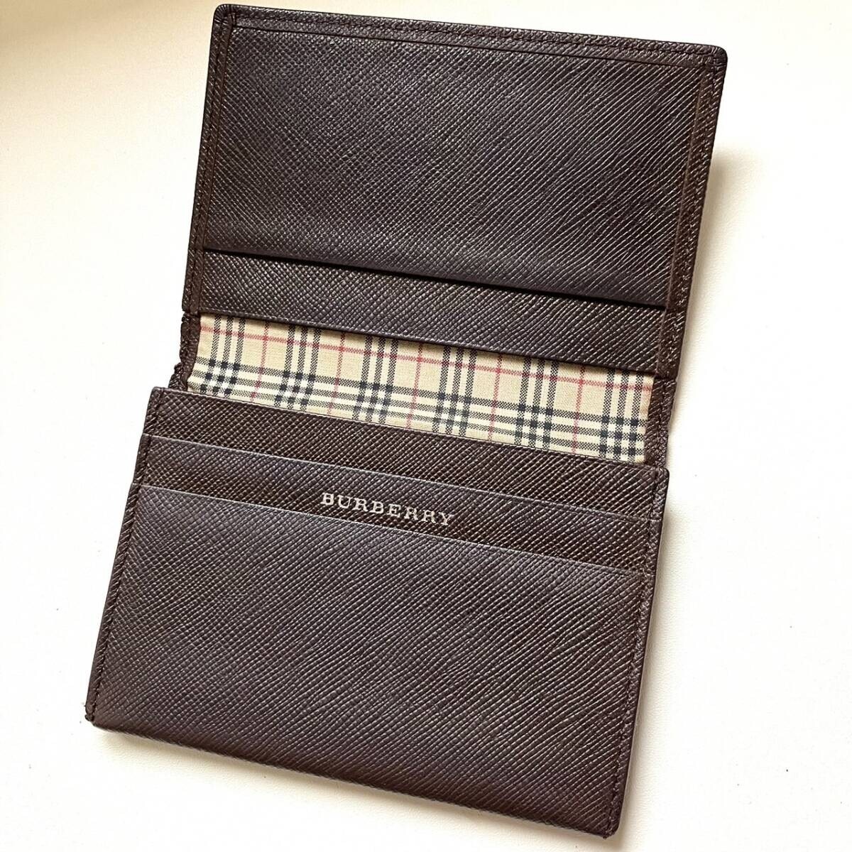 Designer Wallets Plaid Burberry Mens Wallet AUTH BURBERRYS VINTAGE