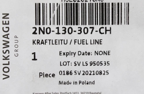 VW CRAFTER Pritsche SZ Motorraum Kraftstofffilterleitungen 2N0130307CH - Bild 3 von 4