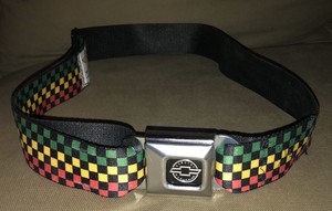 checkered seat belt belt