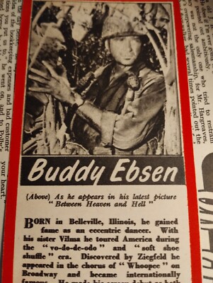 Sk60 Ephemera 50er Jahre Filmartikel Buddy Ebsen
