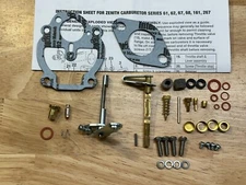 Allis Chalmers B,C,D10,D12 Zenith Complete Carburetor kit 10902, 10903