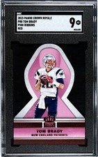 Tom Brady 2015 Panini Crown Royale Pink Ribbons Red Card #PR8- SGC Graded 9 Mint