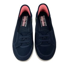 Skechers Slip-Ins Shoes Womens Size 8.5 Navy Blue Air Cooled Memory Foam Comfort