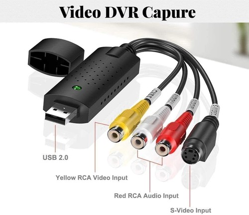 Audio Video Grabber USB 2.0, Plug & Play Audio Video Converter. RCA PHONO SVIDEO - Picture 2 of 2