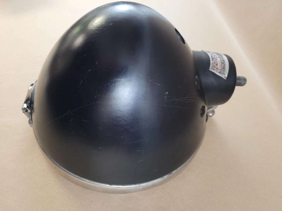 Raro Faro Brillante Dorado De Colección 10 1/2" Cromo Rat Rod Hot Rod Personalizado Foto 3 de 4