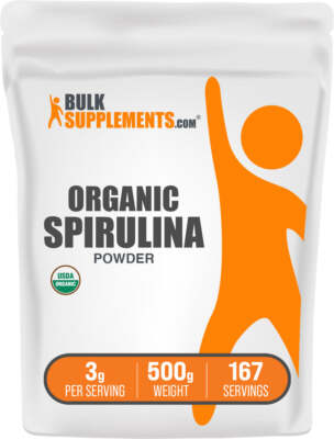 BulkSupplements Organic Spirulina Powder - 3g per Serving