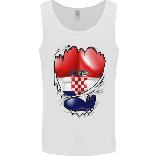 Croazia T-Shirt Croata Bandiera Uomo Statehood Giorno Calcio Top Palestra Kit