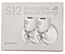 TSRETE S12 9-Levels Double Wearable Breast Pump White and Green 24/27mm