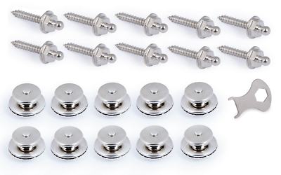 Tenax Komplett Set 10x Edelstahl Oberteil Unterteil Boot Persenning Druckknopf