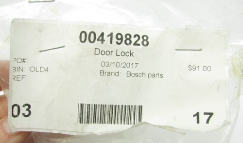 Gruppo Serratura Porta Per Lavastoviglie BOSCH &ndash; Ricambio Usato (00419828 00187185)