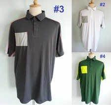 4922 NEW Columbia Men's Omni-Wick Pocket Polo Golf Shirt Top White Gray Green XL