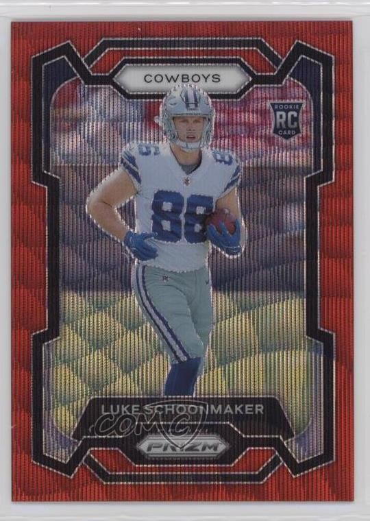 2023 Panini Prizm Rookies Red Wave 40/149 Luke Schoonmaker #325 Rookie RC 1u6