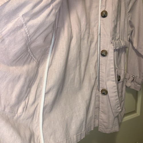 zara kids Linen jacket-size 11/12, Light Dusty Pink Sleeve 17”. Length 24. - Picture 11 of 11