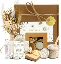 Spa Gifts for Women - Valentines Day Gifts for Her, Natural Themed Self Care Kit