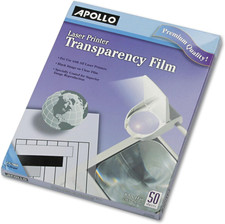 Apollo Laser Jet Printer and Copier Transparency Film, 50 Sheets CG7060