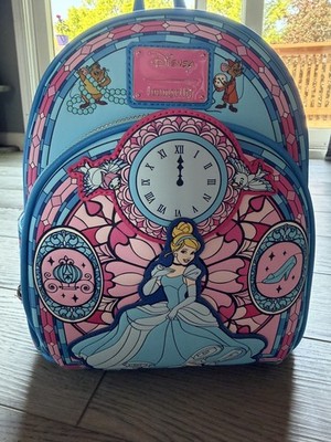 Loungefly Disney Cinderella Stained Glass Portrait Mini Backpack NWT
