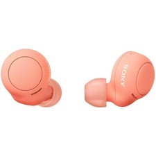Sony WF-C500 True Wireless Earbuds Coral Orange IPX4, 20H, Compact, High-Qualit