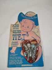 Vintage KILGORE Pistol Packin' 2 Two Pee Wee Gun pins New Old Stock Packaging