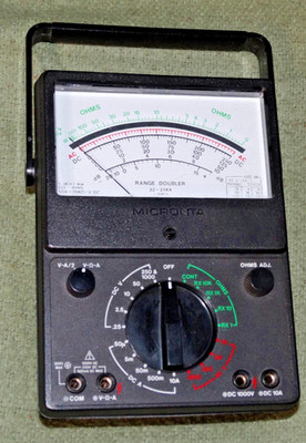 Radio Shack #22-241A MICRONTA Analog Multimeter Tested Works Looks great VGWC
