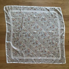 Vintage The Specialty House 100 Silk Paisley Floral Scarf Square Made in Japan
