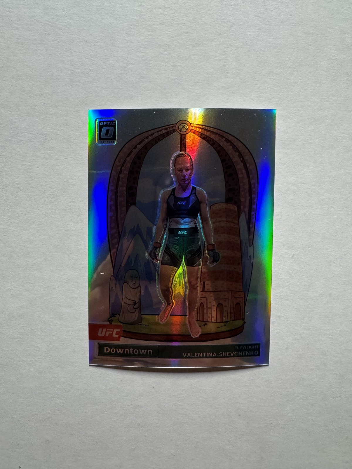 Valentina Shevchenko 2023 Panini Donruss Optic UFC #10 Downtown Prizm Silver