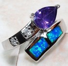 2CT Amethyst 925 Solid Sterling Silver Ring Sz 6 GA3-7 — photo 1