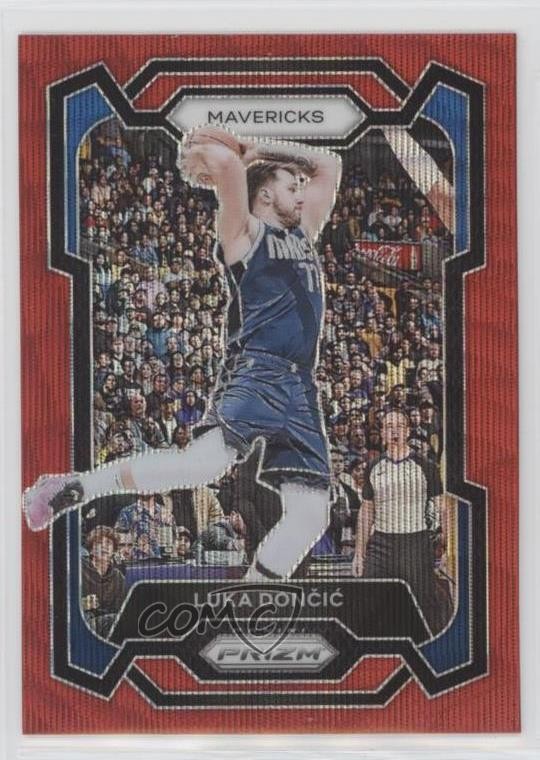 2023-24 Panini Prizm Ruby Wave Prizm Luka Doncic #110 0g14