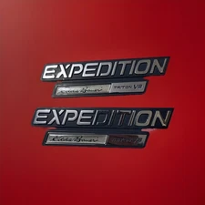 Ford OEM 1997-2002 Expedition Eddie Bauer Fender Emblem Badge Front Set of 2