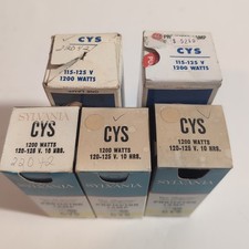 CYS Projector 1200W 120-125V Sylvania GE Lot Of 5 NOS