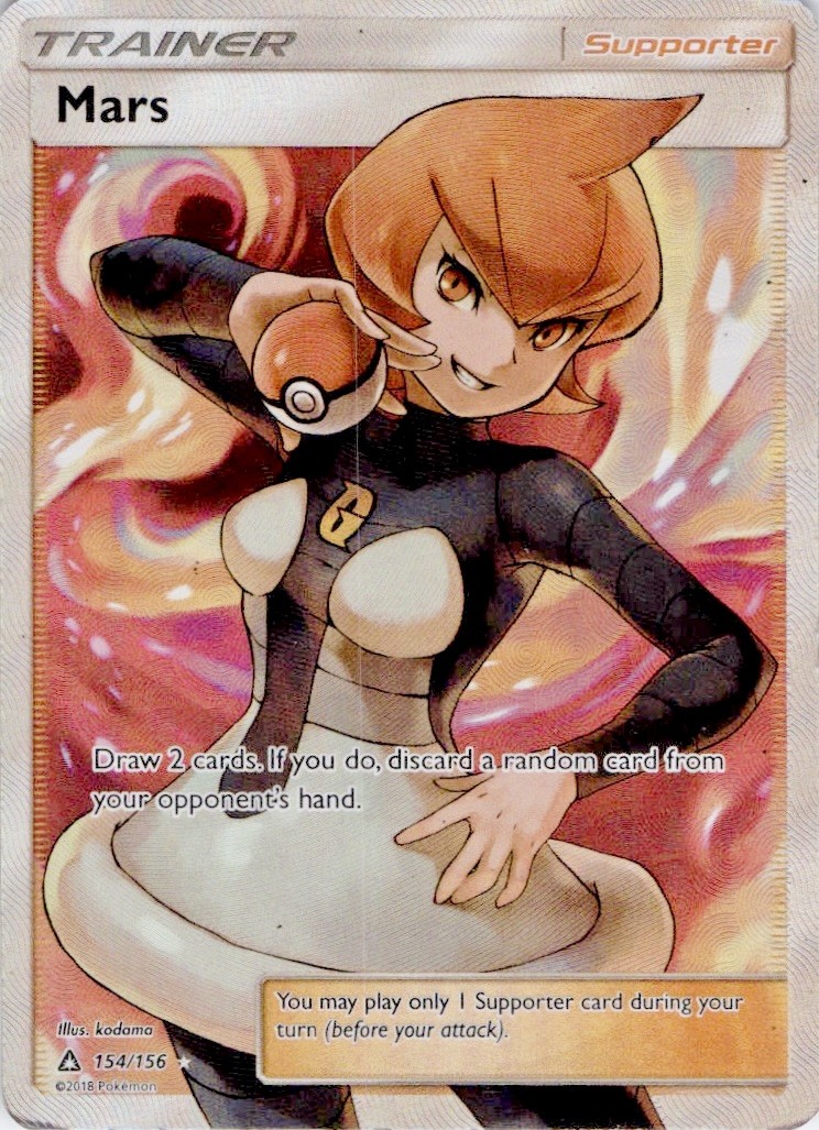 Mars 154/156 Ultra Rare Ultra Prism Pokemon Holo Lightly Played
