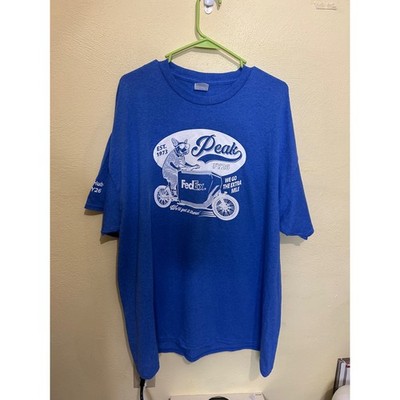 Port & Company FedEx Peak FY26 HAGE Hub Graphic T-Shirt Mens 2XL Royal Blue