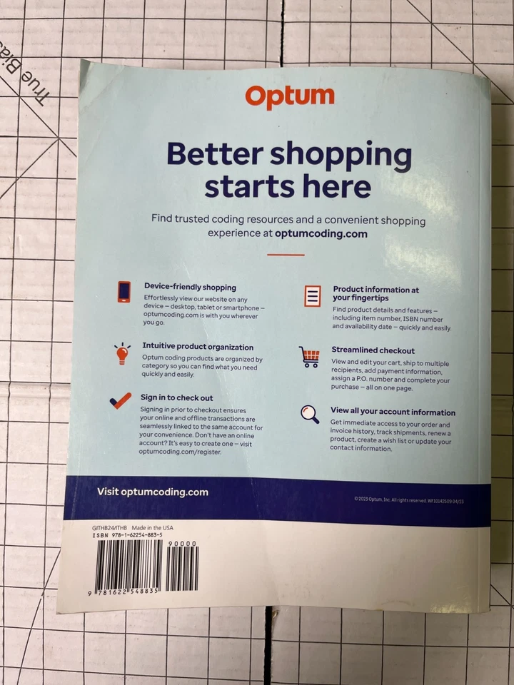 ICD-10-CM Professional for Hospitals Medical Coding Book Optum 2024 Paperback - Image 2 of 2